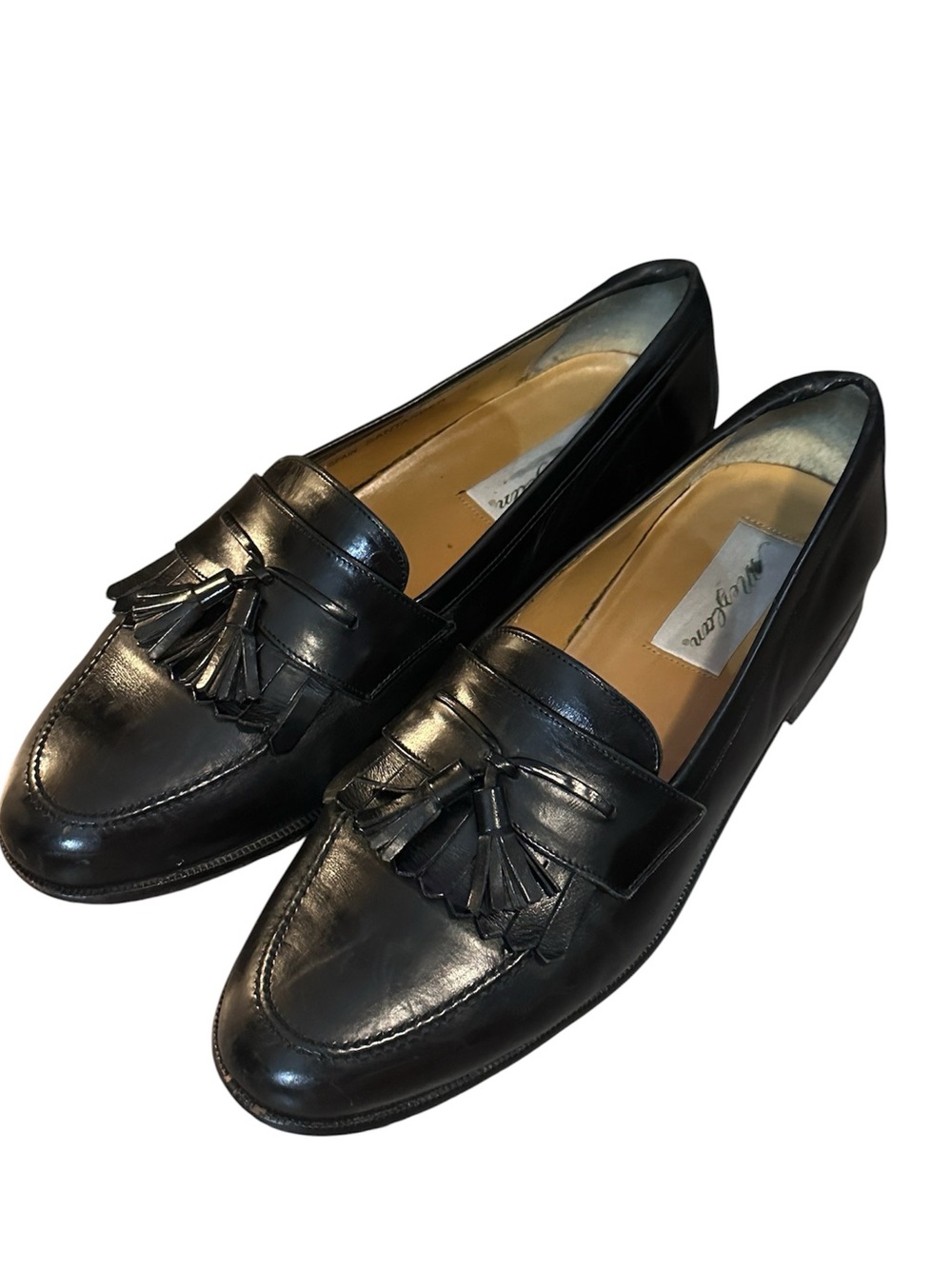 Mezlan Santander Loafers black tassel sz 9.5